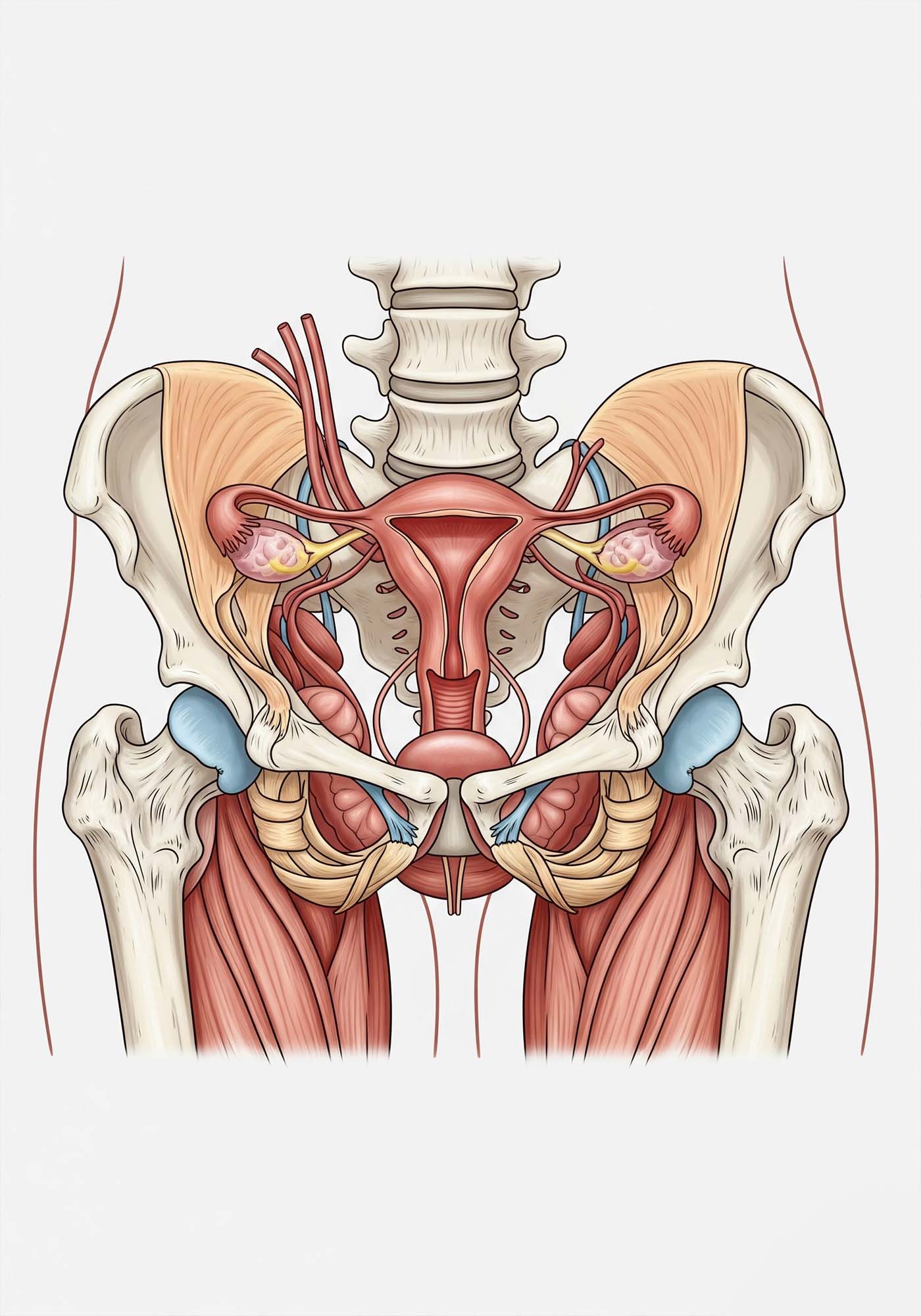 illustration de la santé pelvienne féminine