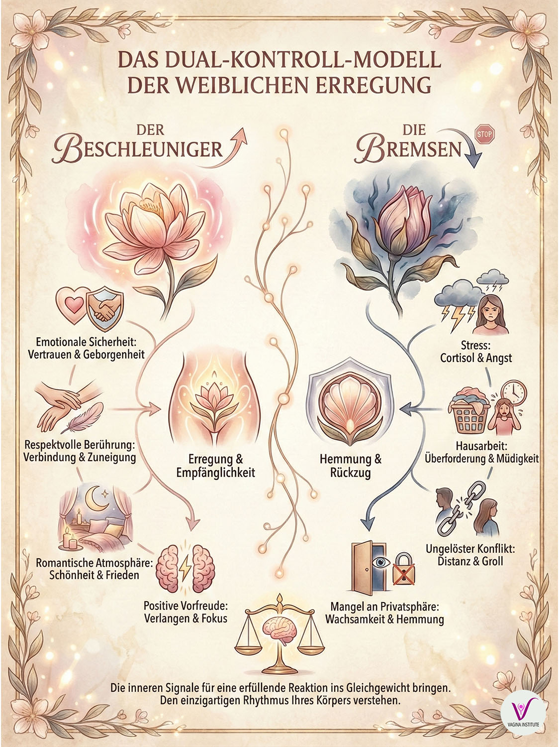 Das Dual-Control-Modell der weiblichen Erregung.