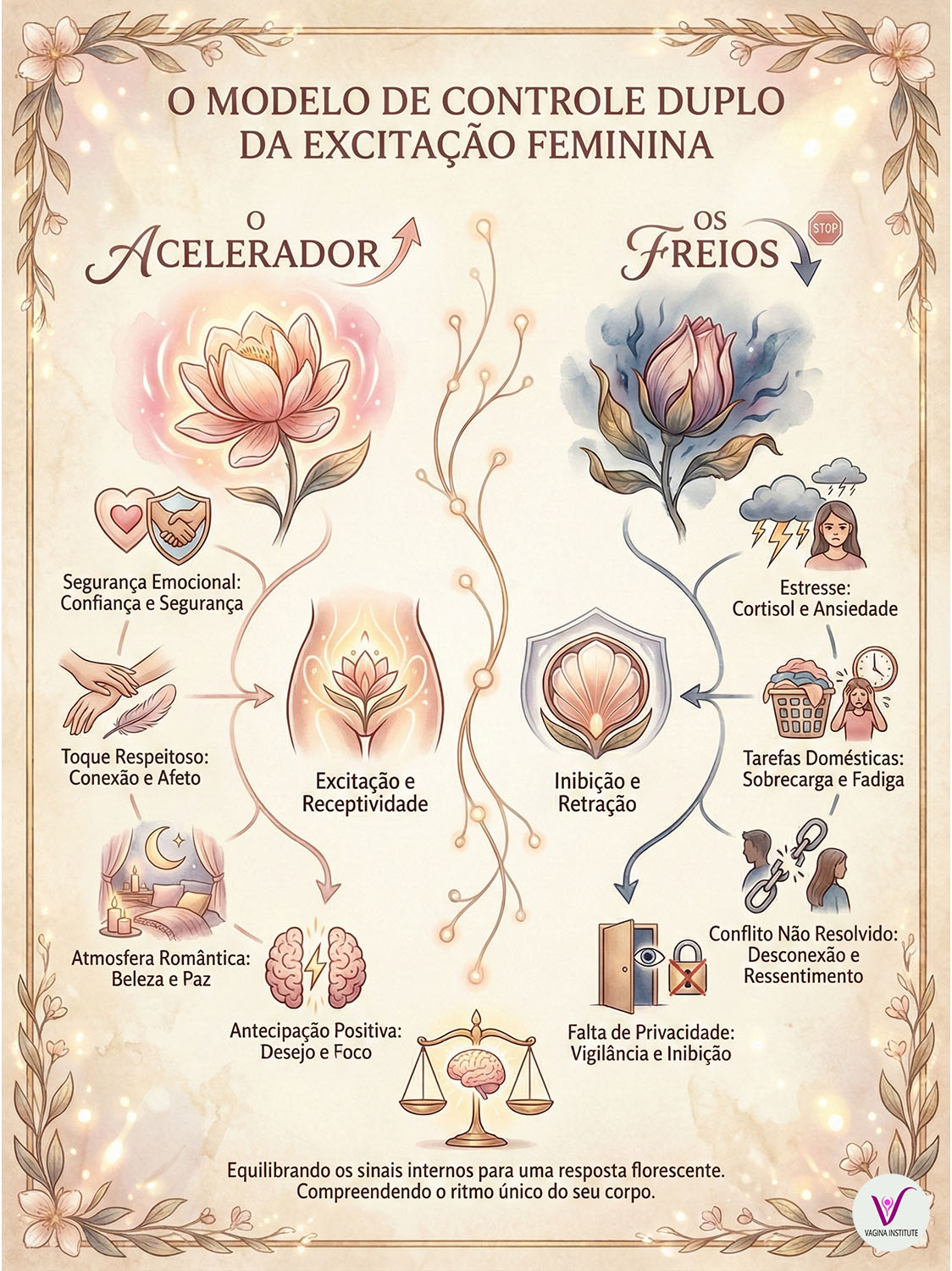 O modelo de controlo dual da excitação feminina.