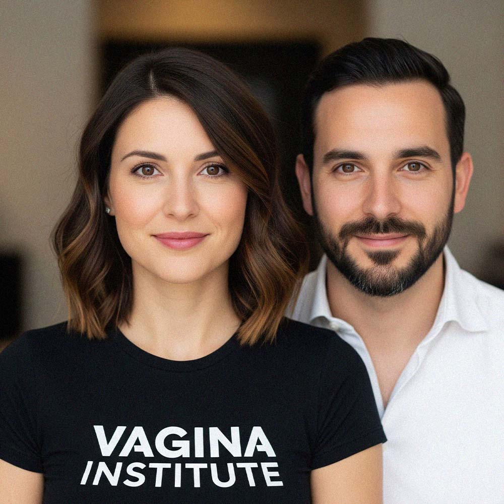 Un hombre y una mujer invitan a participar en encuestas sobre sexo y sexualidad.