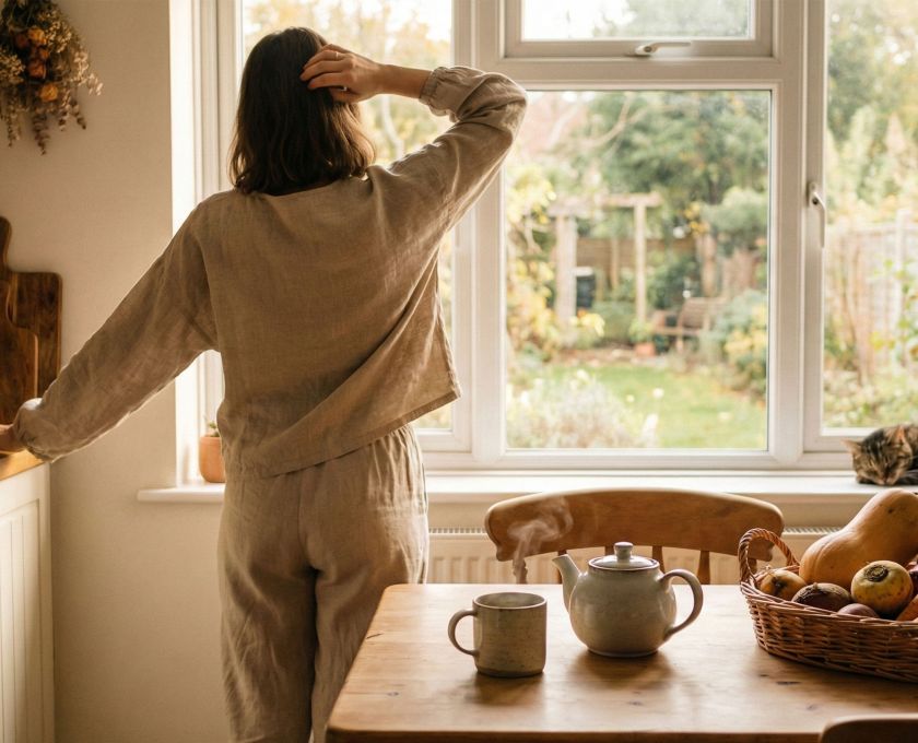 Gentle movement and healing foods supporting post-holiday recovery and balance