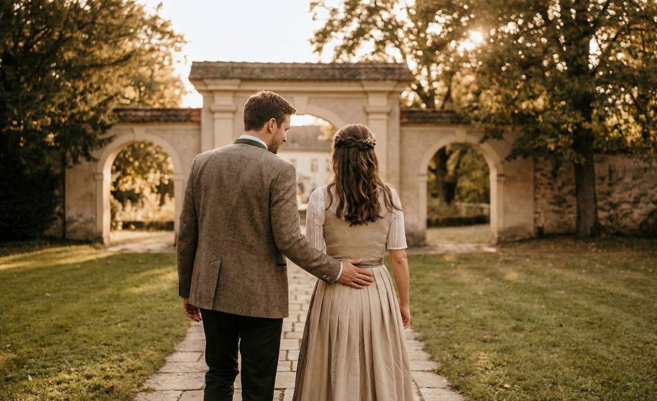A secure man showing protective traditional leadership during a date.