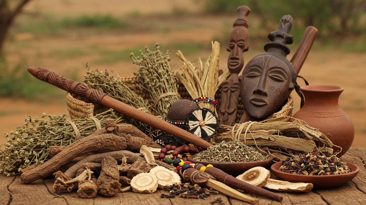 Remèdes traditionnels et objets cérémoniels d’Afrique subsaharienne