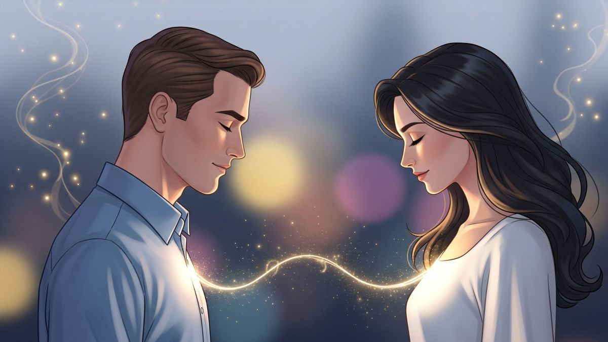 Couple illustrating secure attachment in relationships