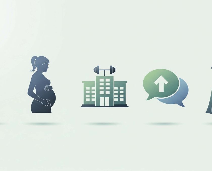 Illustration de symboles représentant des parcours anonymes de confiance féminine
