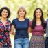Diverse women posing confidently for a body positivity survey