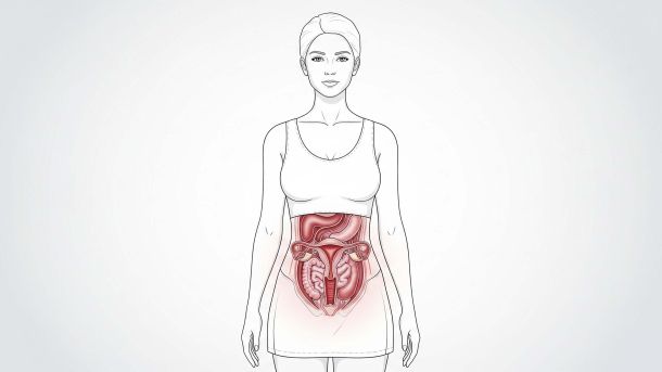 Illustration showing vaginal anatomy with myth vs fact labels